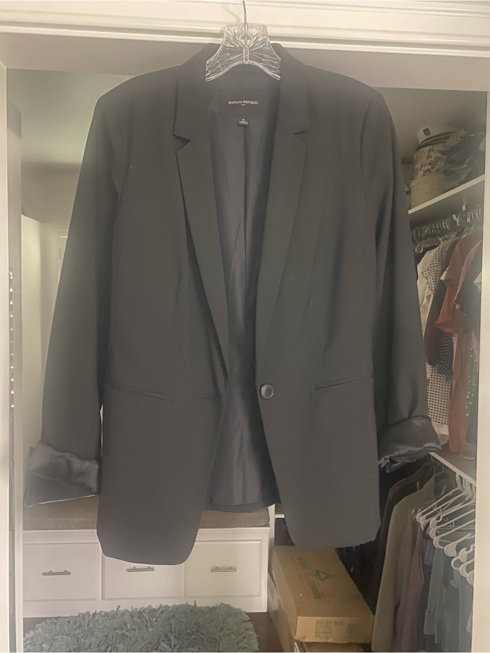 Banana Republic Black Single-Button Women's Blazer